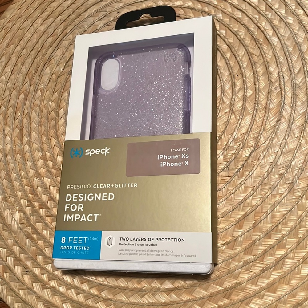 Speck Glitter Phone Case Cover iPhone Xs/X
